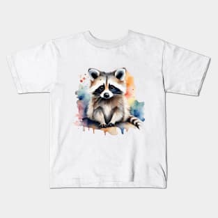 Cute raccoon tees gift ideas for all Kids T-Shirt